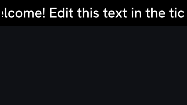 Scrolling Ticker — Demo · example content