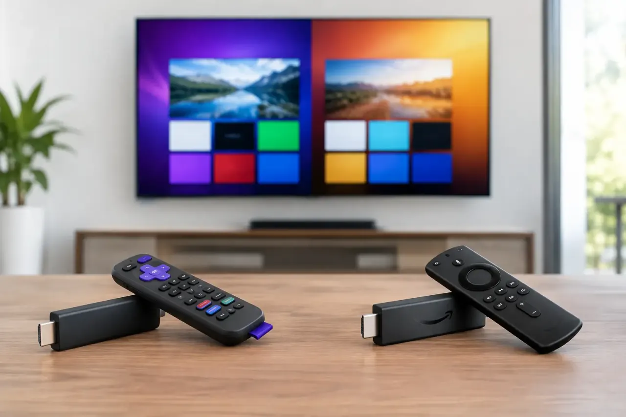 Roku and Fire TV streaming devices compared for business digital signage