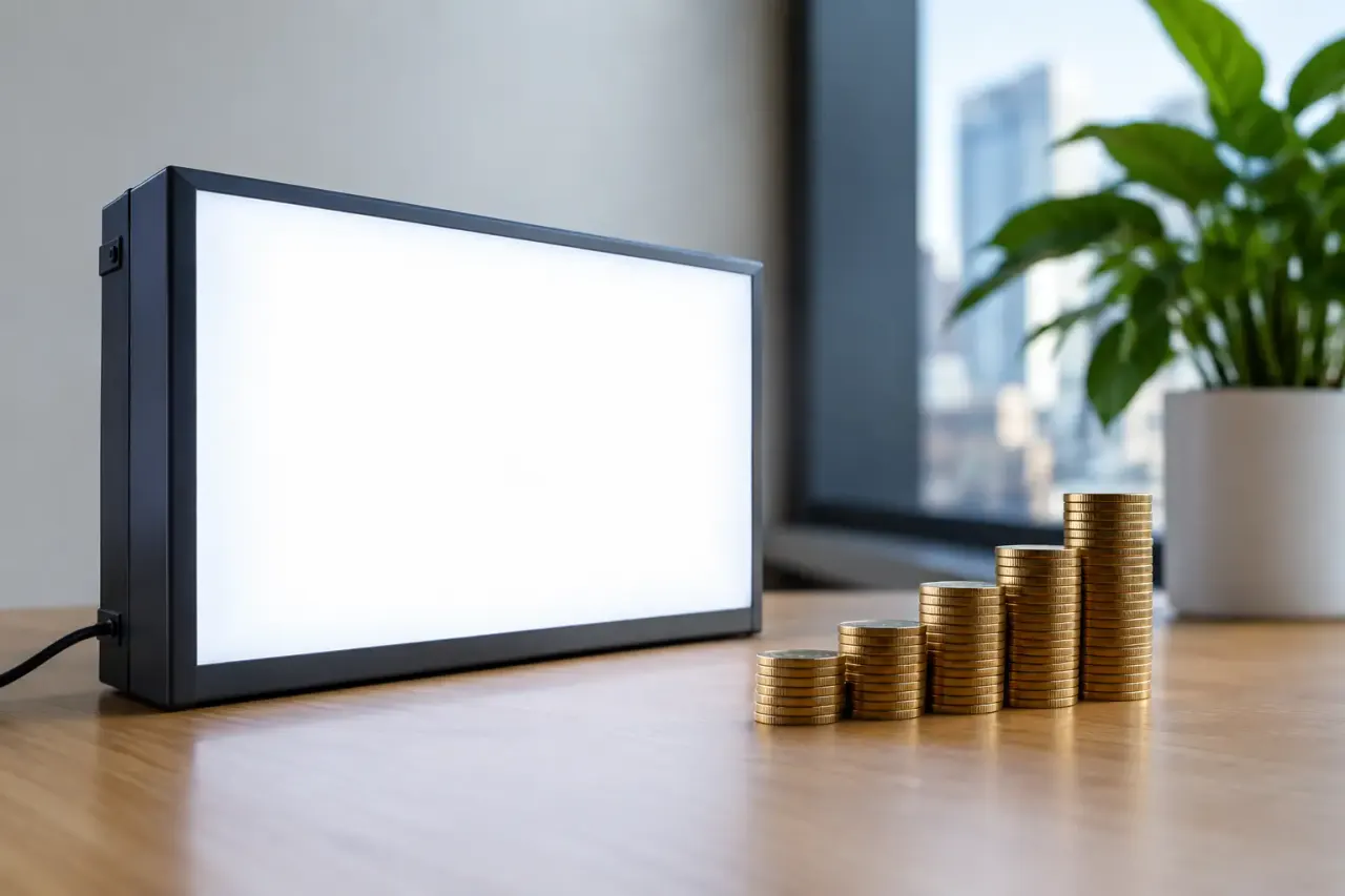 Expensive digital signage media player hardware compared with a smart TV